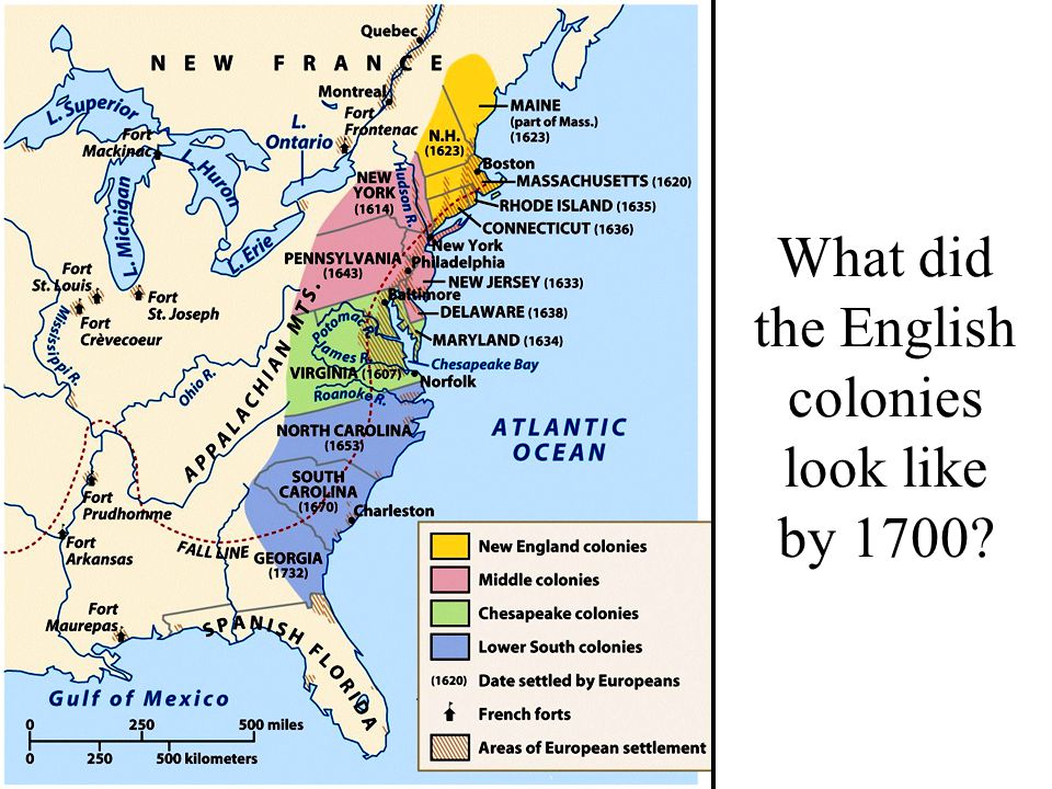 New england and chesapeake regions before